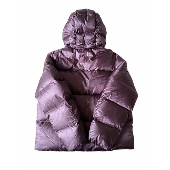 NEW Lululemon Always Down Hooded Puffer Jacket Black Plum Purple Large - Picture 7 of 15